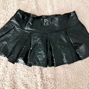 Liquid leather skirt rave